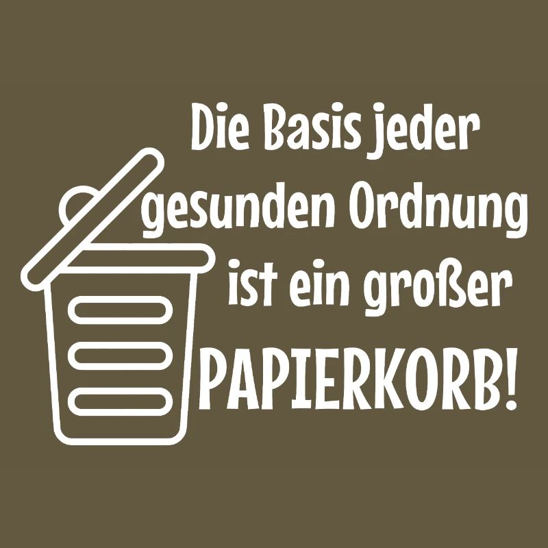 Basic Order: Large Wastepaper Bin Witzer Saying Office