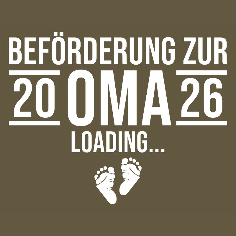 Oma 2026 loading - Werdende Großmutter