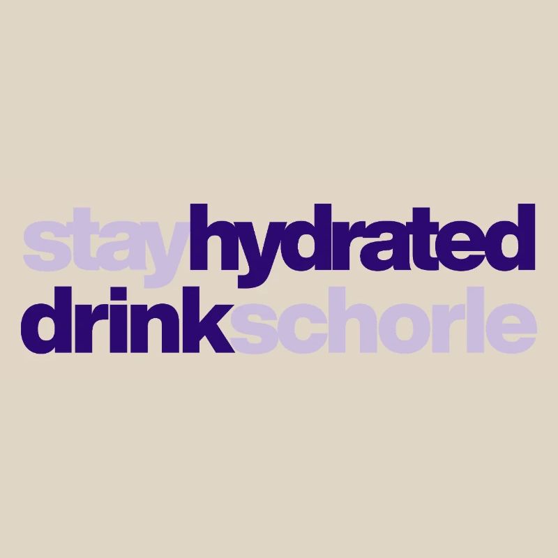 Restez hydraté - buvez du spritzer
