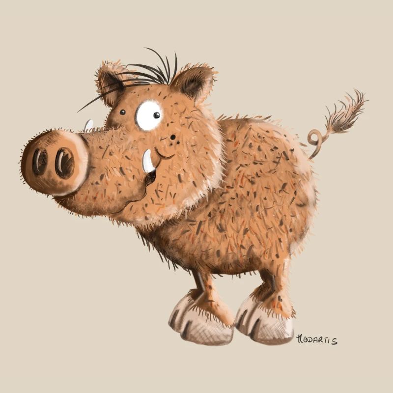 Happy Wild Boar - Comic