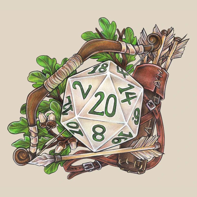 RPG Tabletop D20 Dice Gift Ranger