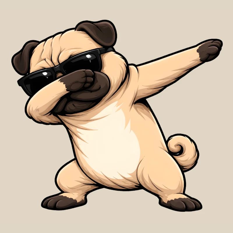 Dabbing Pug