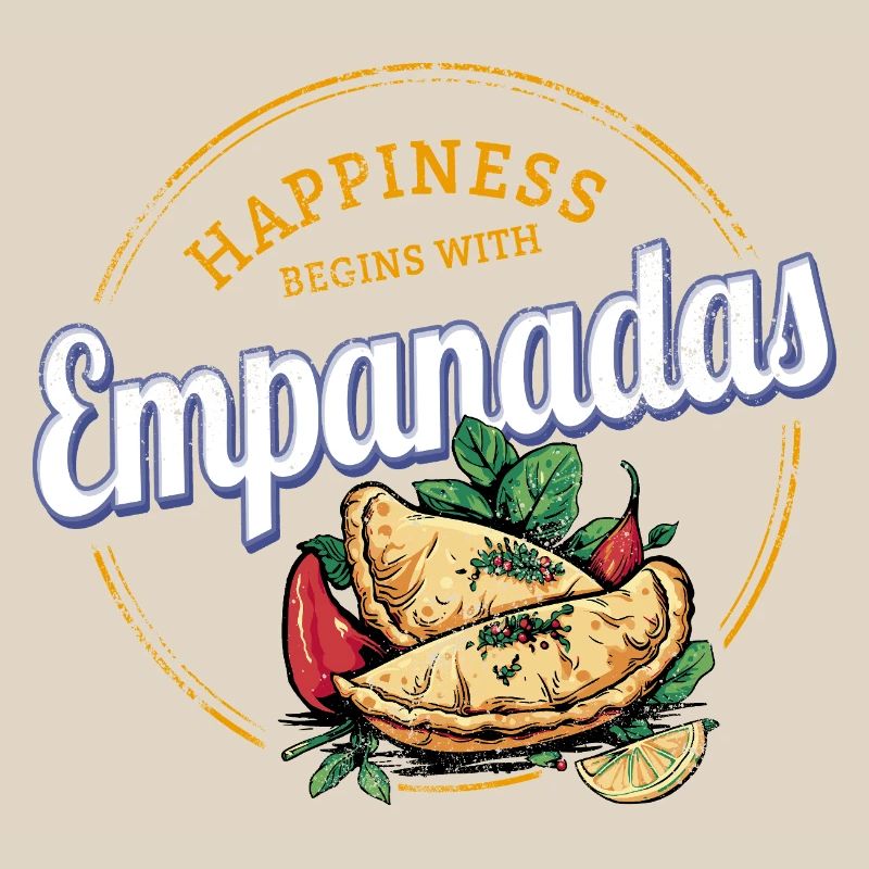 Empanada Snack Vintage Spanien Retro Teigtaschen