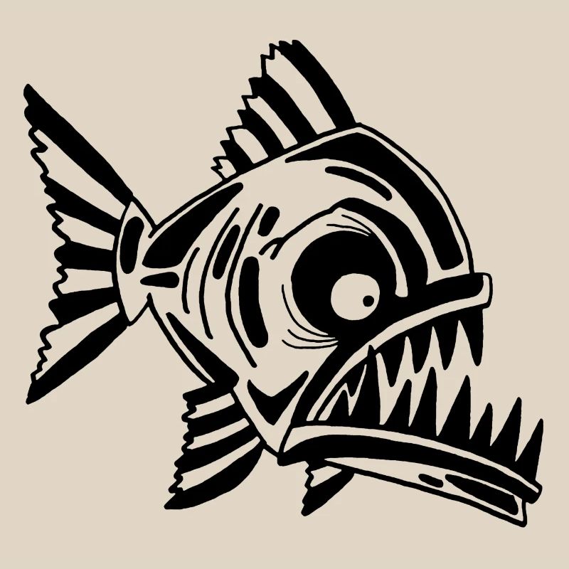 Carnivorous black fish