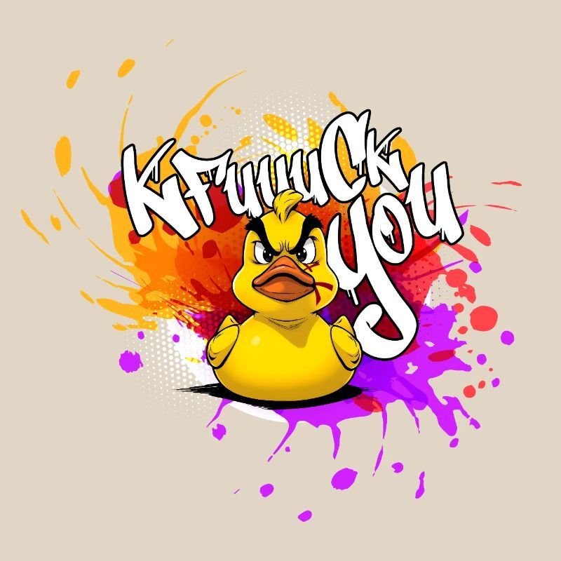 Graffiti Duck : Une explosion de couleurs