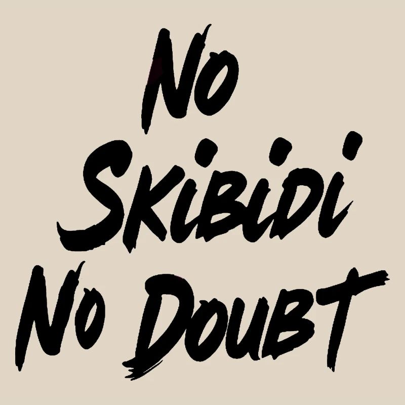 No Skibidi No - Conception de citation de mème viral