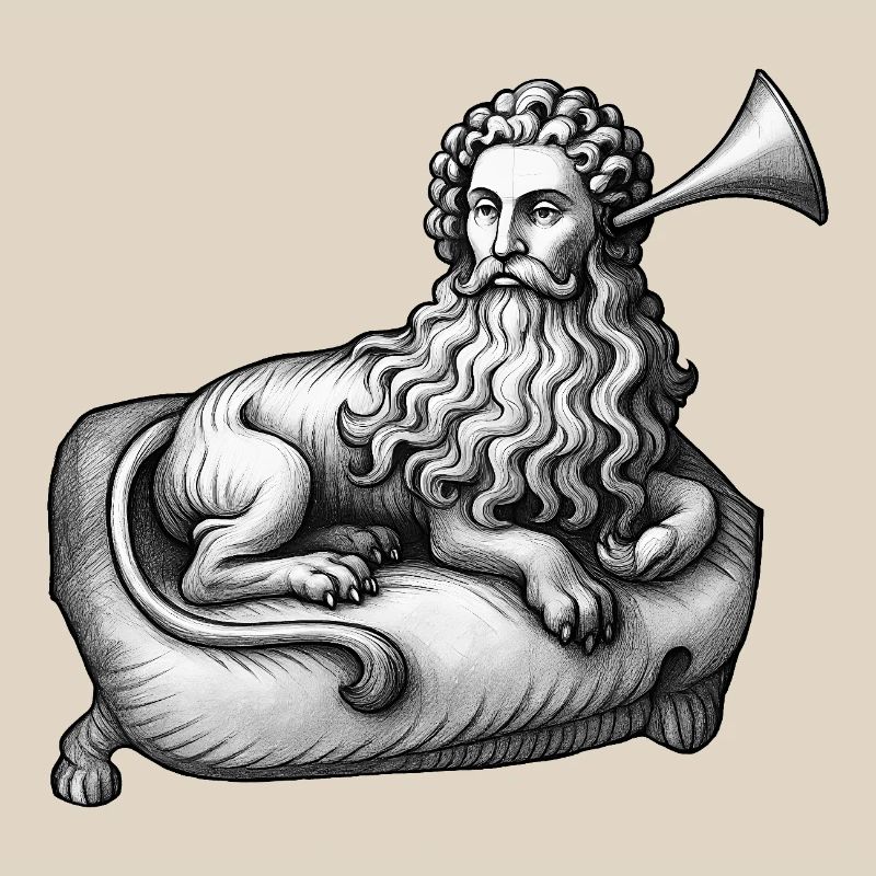 UOMO LEONE SORDO - bianco e nero