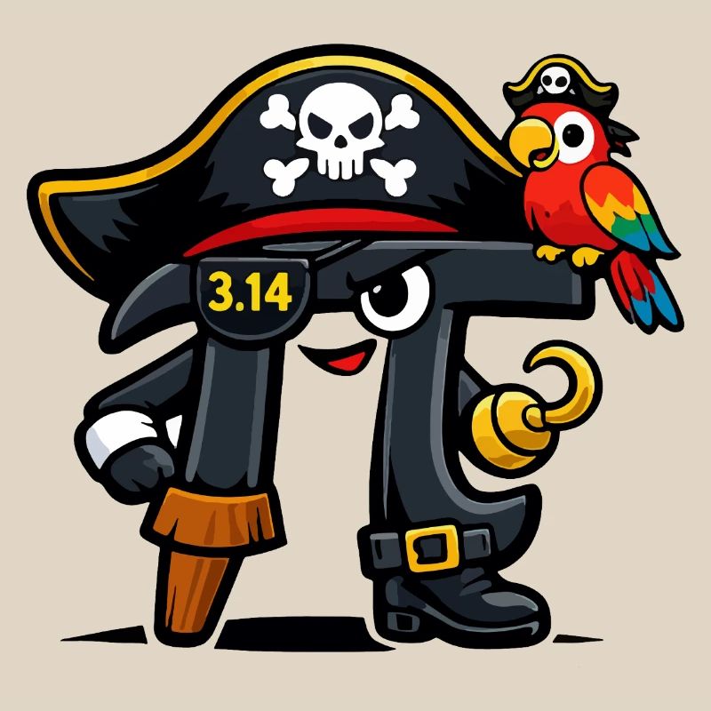 Pi devine les maths Jour Pi Pirate Design