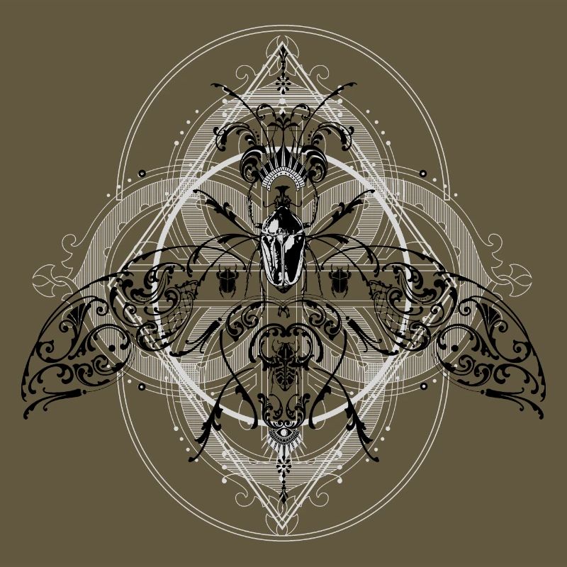 Psychedelic Insects Bug Pattern Ornament