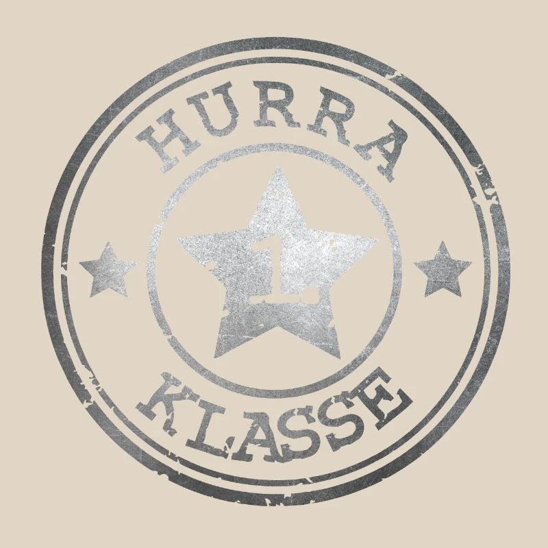 Hurrah 1st Class - Emblem with Star - Silver