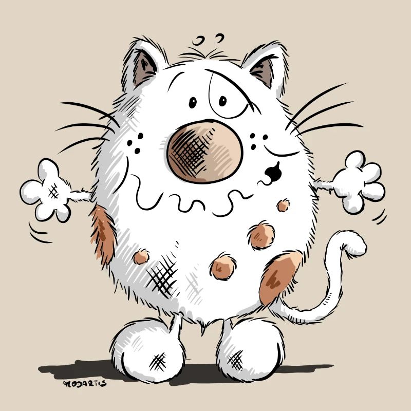 Mignon chat comique