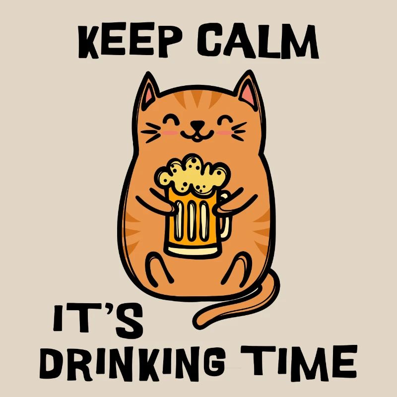 Fest Beer Statement Boisson Cat