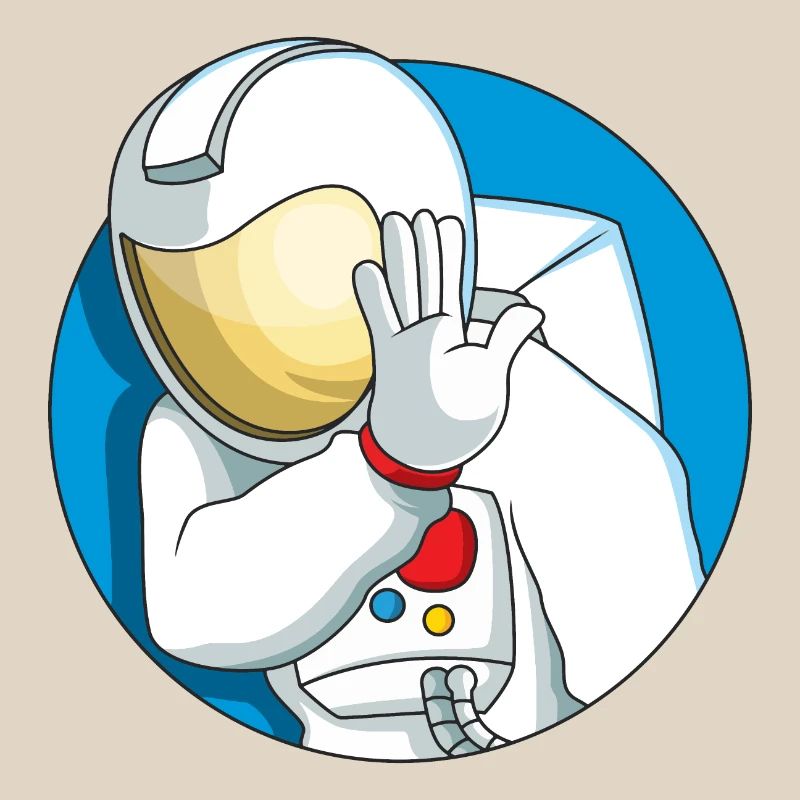 Shy astronaut