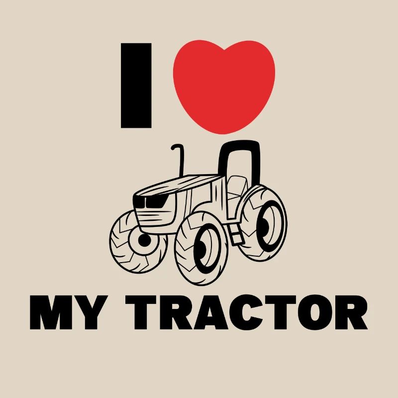 Ackerbau Herz Ich Liebe Traktor Statement Bauer