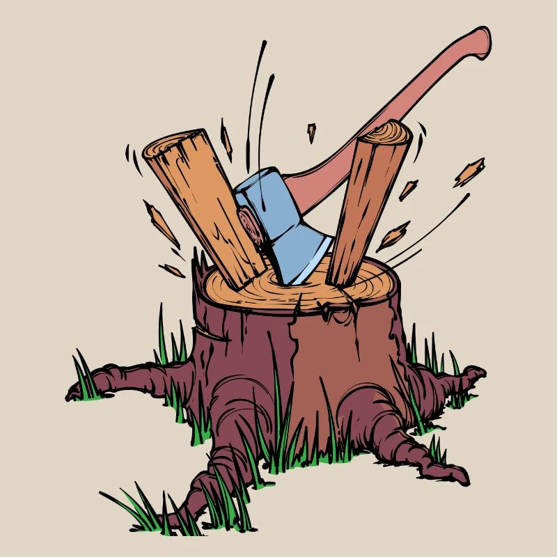 Tree Cutter Axe Wood Lumberjack Forestry Work