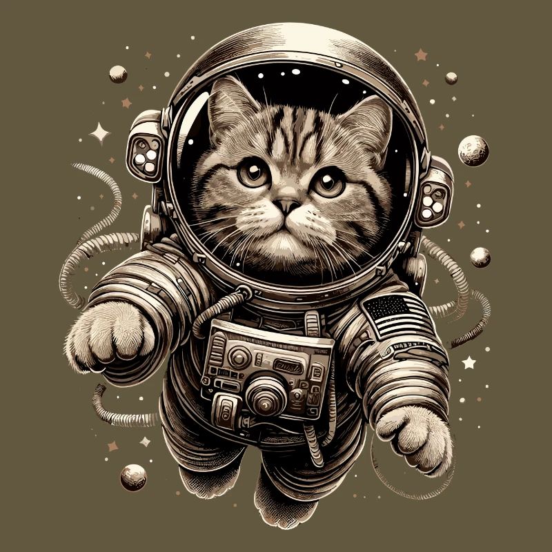 Astronaut BKH getigert Geschenk