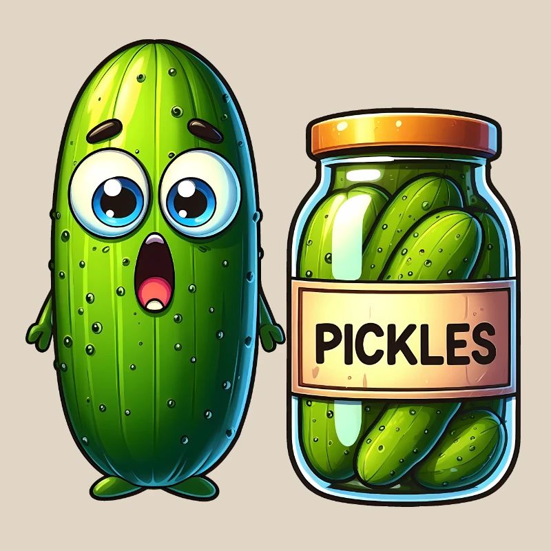 Cucumber's Pickle Predicament: Shocked and Jarred!