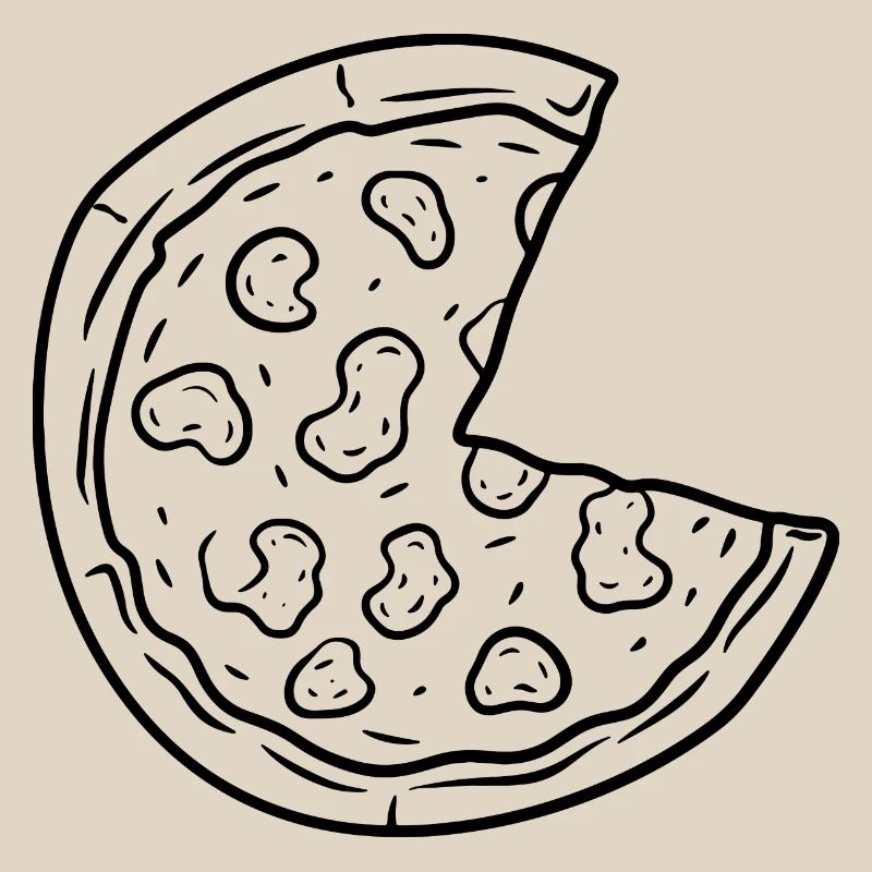 Dessin de pizza
