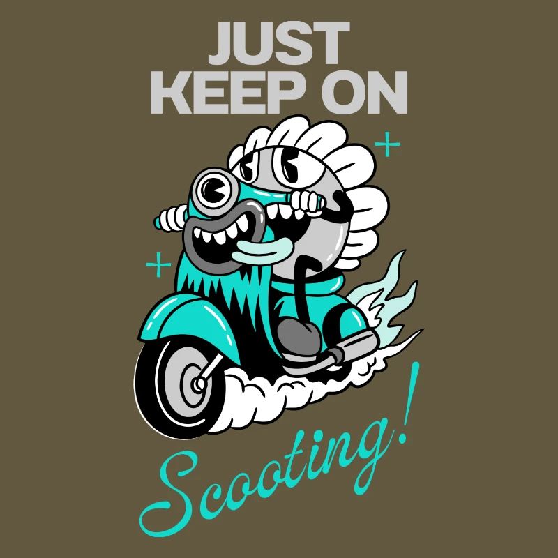 Just Keep On Scooting – Comic Scooter Fun