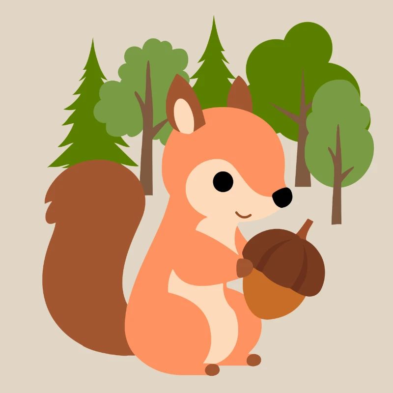 Squirrel with nut
