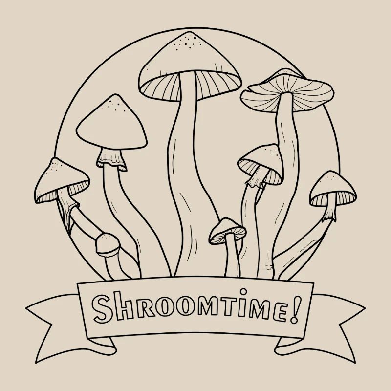 C’est l’heure des champignons ! Psilocybe Cubensis noir et blanc