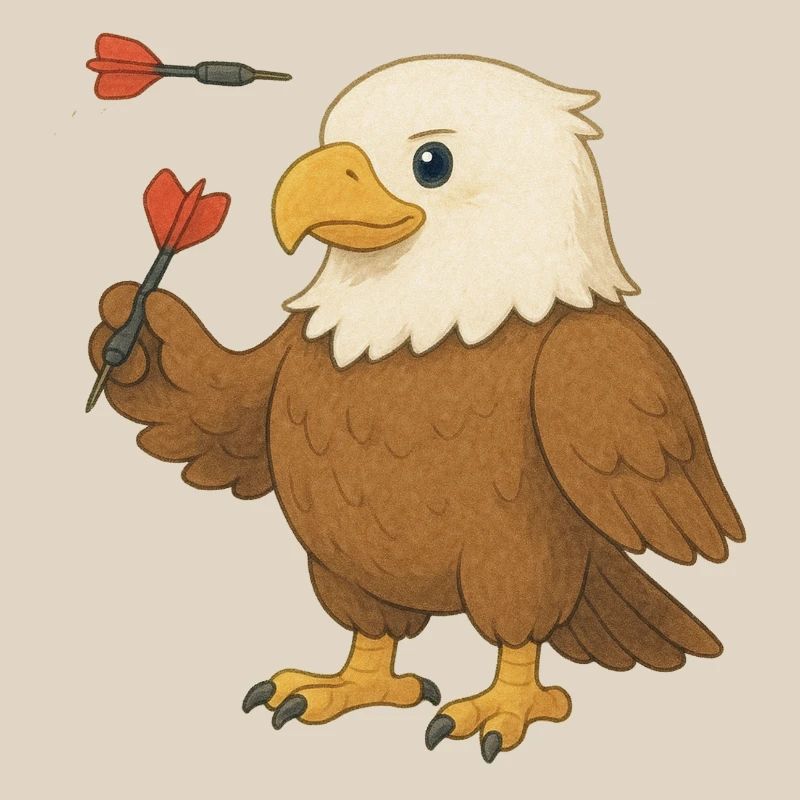 Eagle with darts