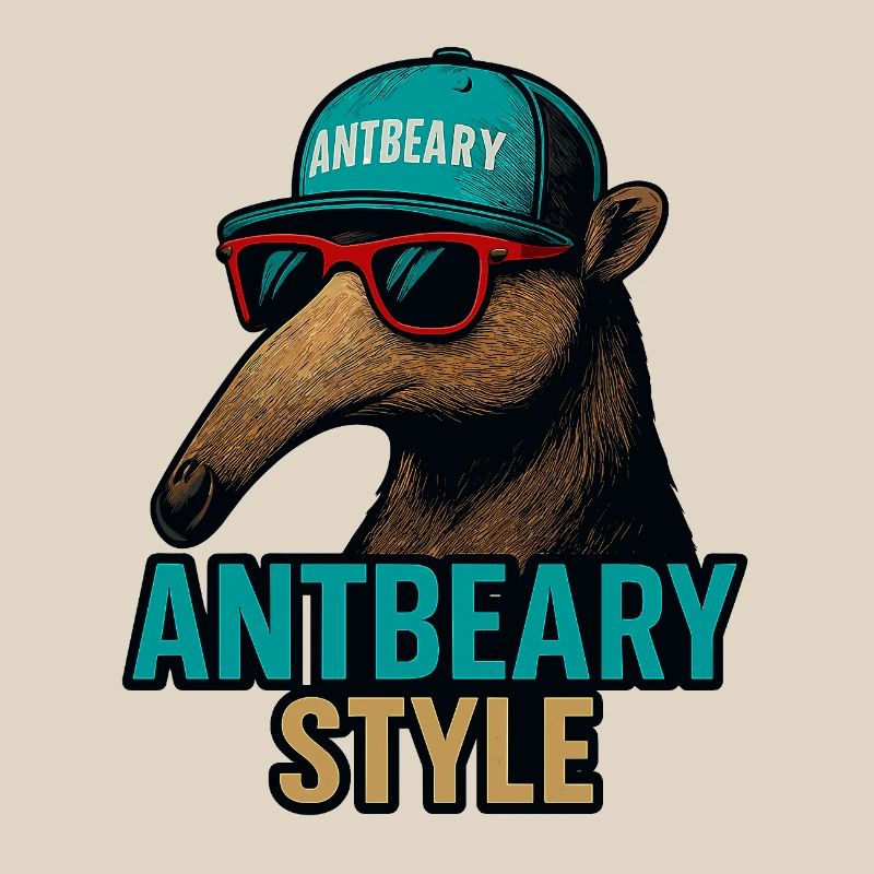 Antbeary Style Aardvark Cartoon