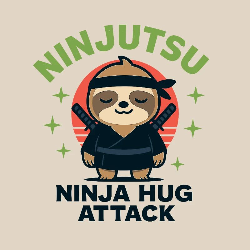 Ninja Cuddle Sloth HugAttack