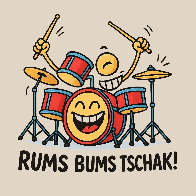 Energetic drum drummer