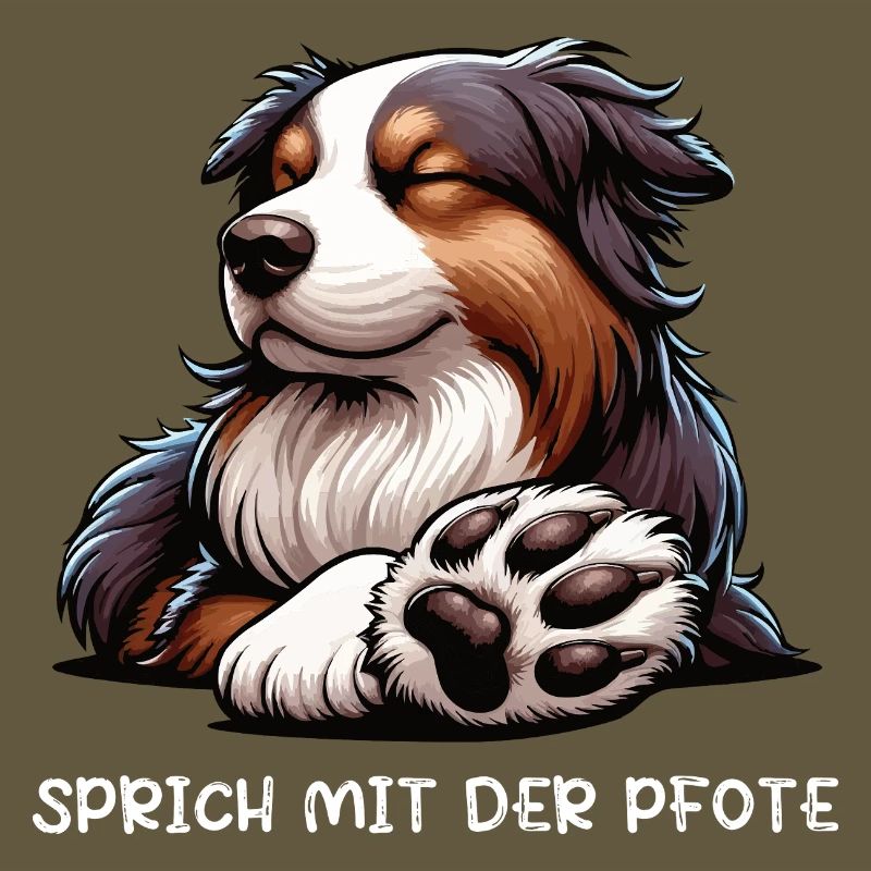 Sprich mit der Pfote Australian Shepherd Aussie 