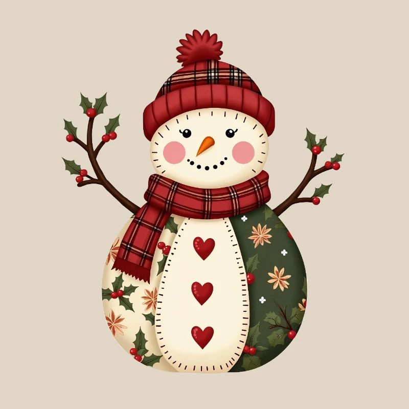 Snowman Christmas Magic Patchwork