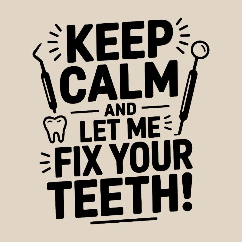 Keep Calm And Let Me Fix Your Teeth Dental 