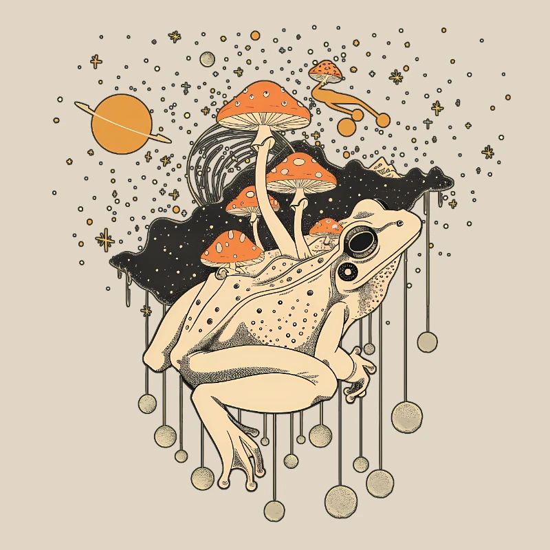 Cosmic Frog & Toadstools in the Universe