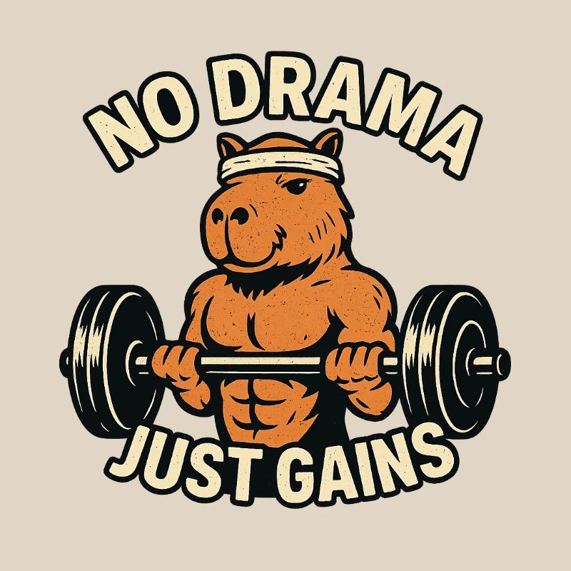 Pas de drame Juste gagner en forme capybara