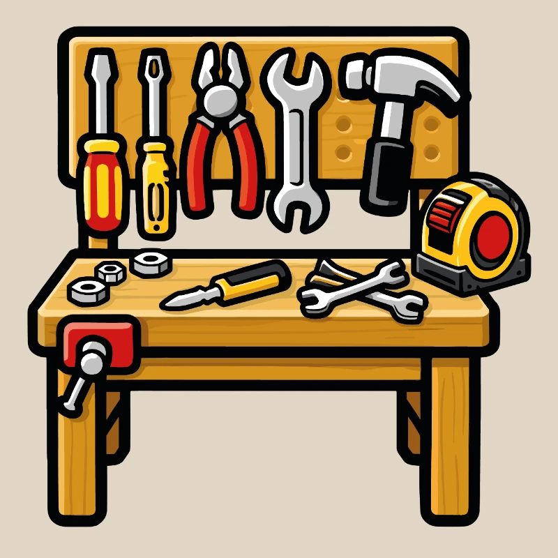 DIY workshop workbench