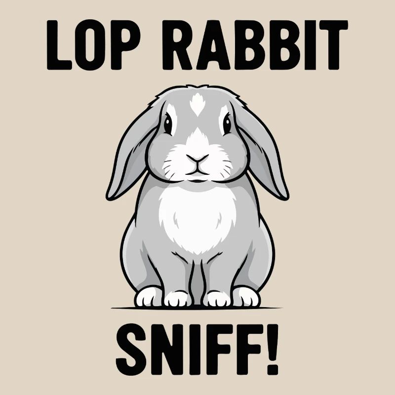 Ram Rabbit Sniff Lop Rabbit Grey