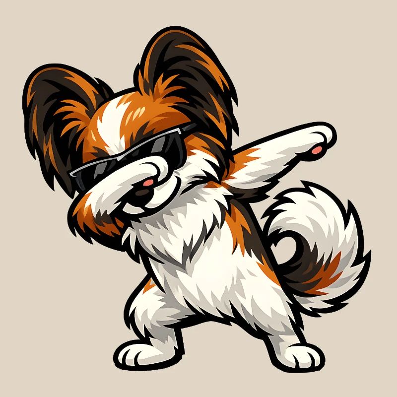 Dabbing Butterfly Dog