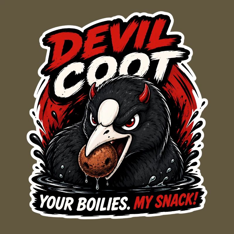 Conception drôle de pêche à la carpe Devil Coud