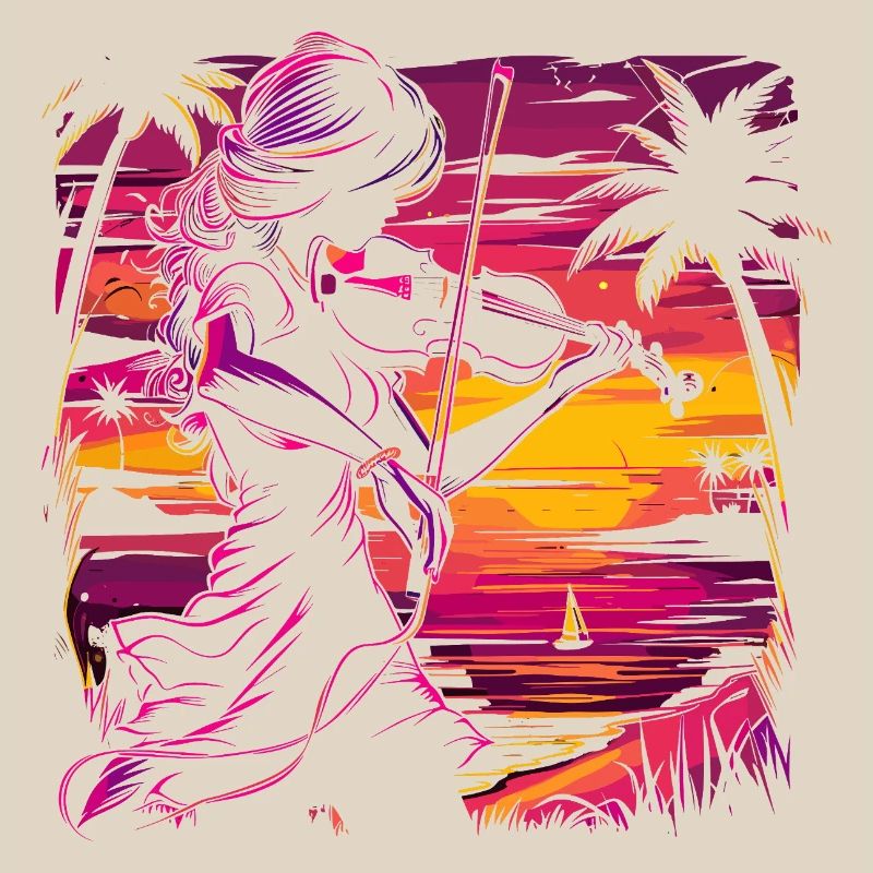 Violoniste Synthwave