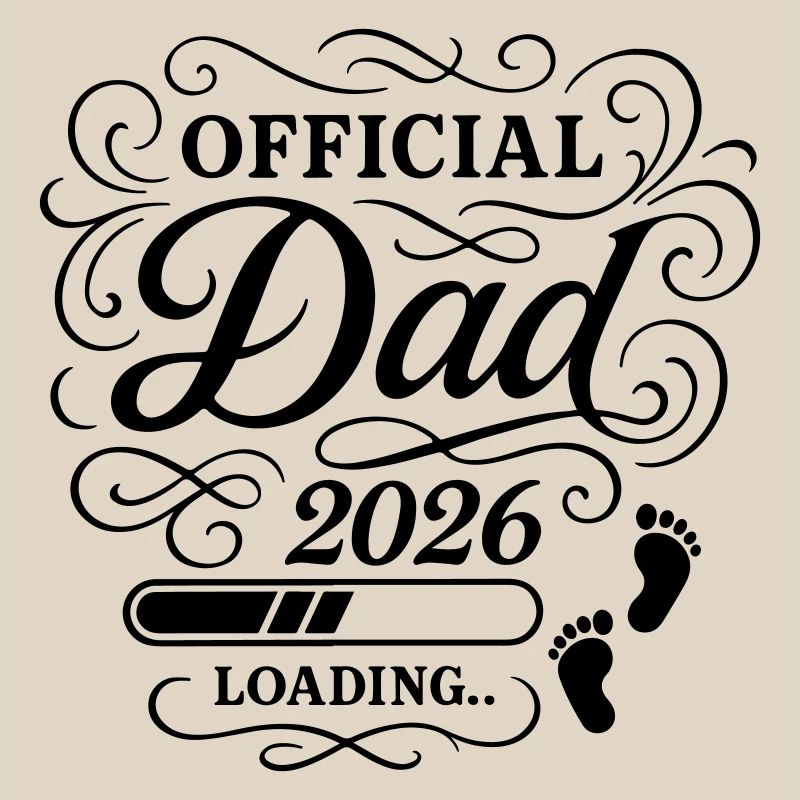 Dad 2026 Papa Loading Vaterschaft