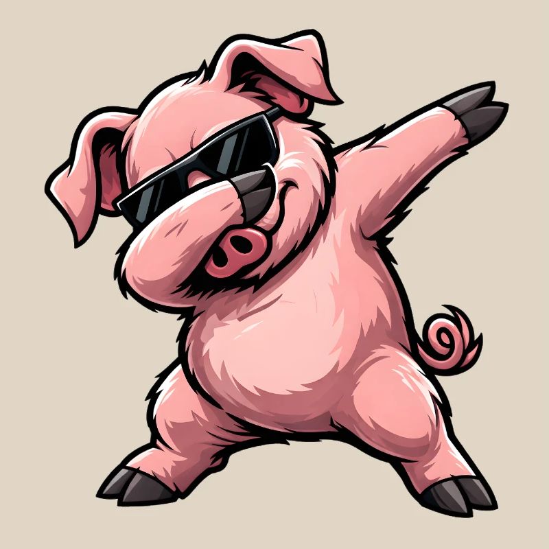 Dabbing Pig