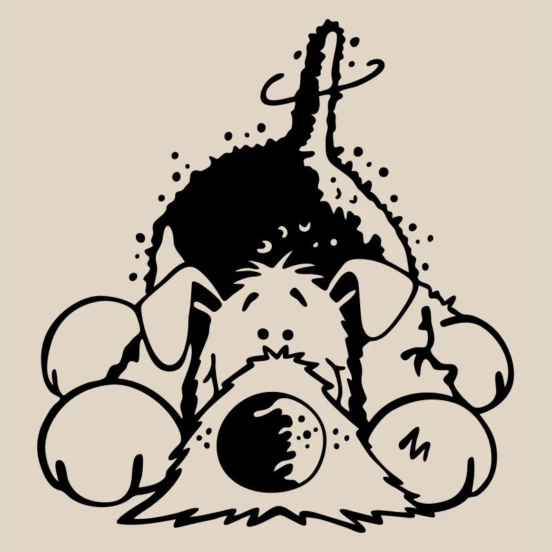 Verträumter Airedale Terrier