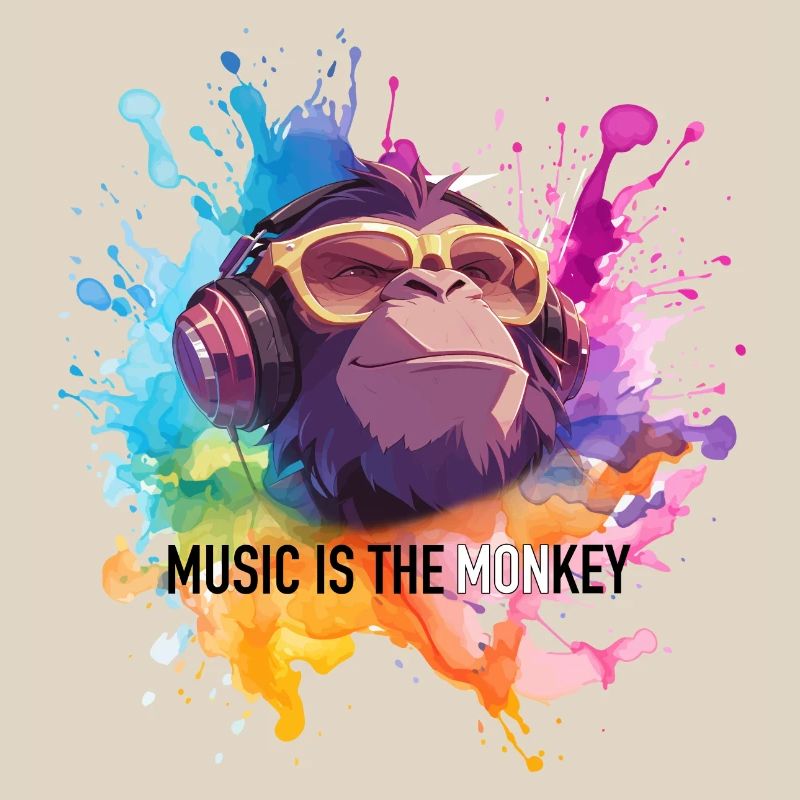 Musik ist der Monkey Wortwitz