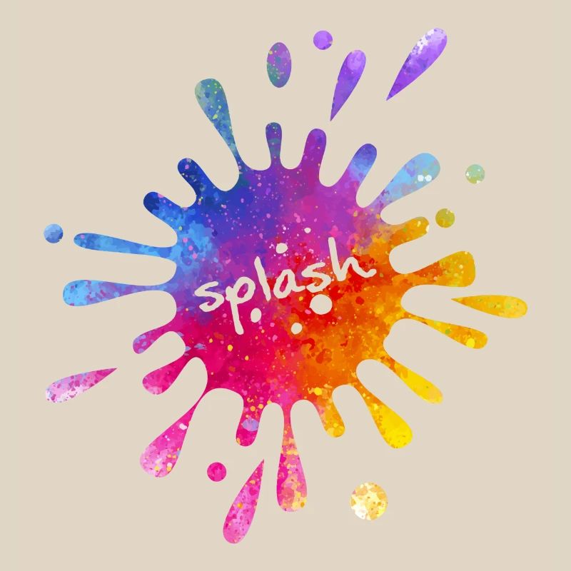 Splash - éclaboussure de couleur colorée