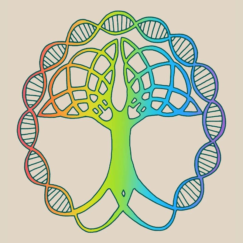arbre étrange multicolore