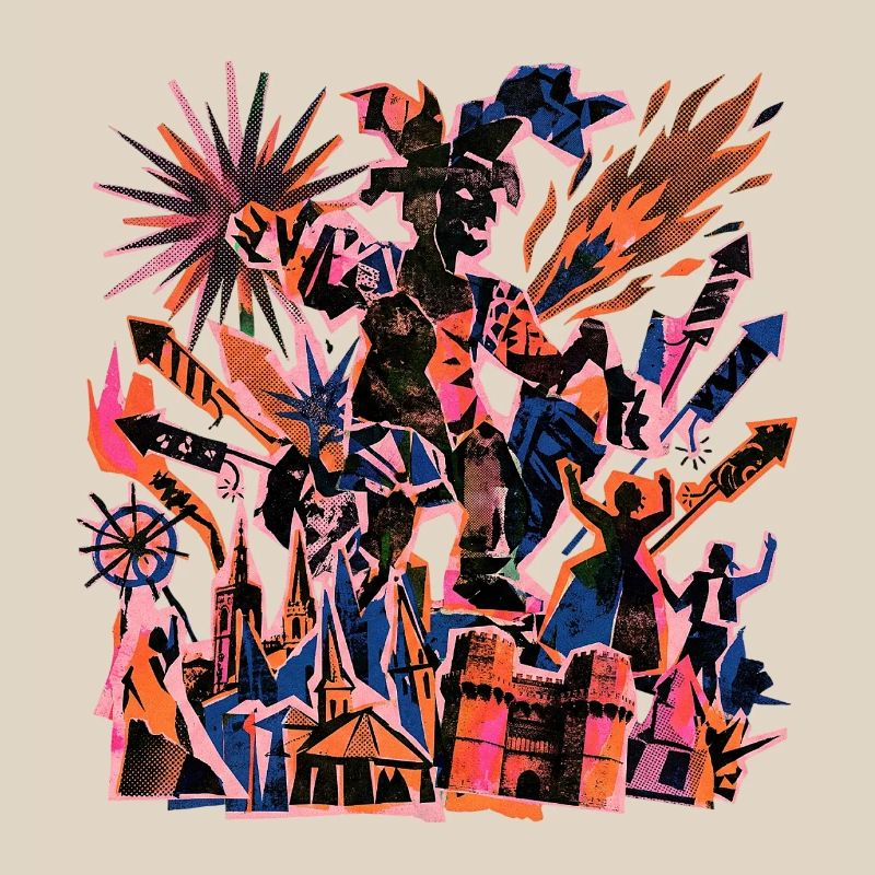 Fallas De Valencia Risographie