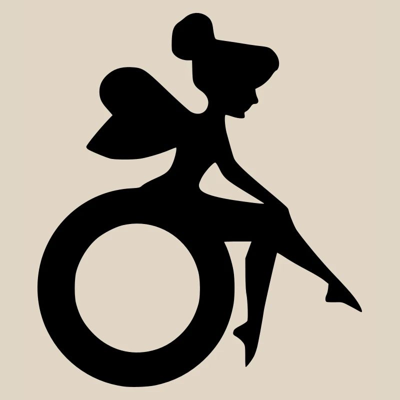 Bild einer Fee im Rollstuhl #