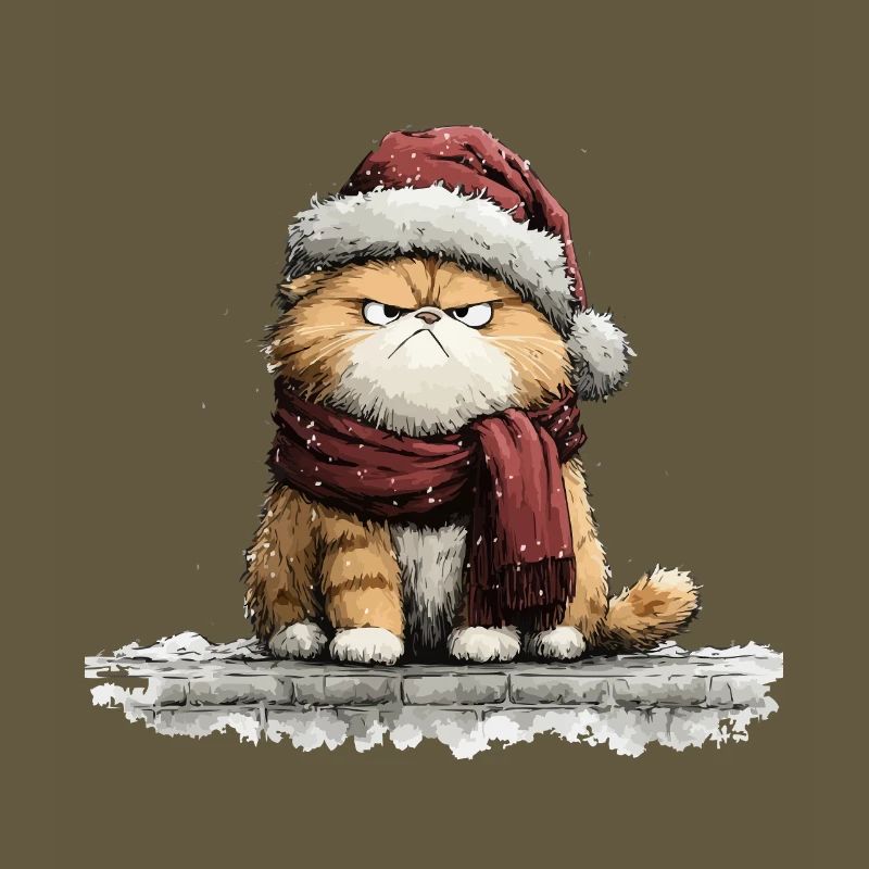 Grimmiger Weihnachtskater