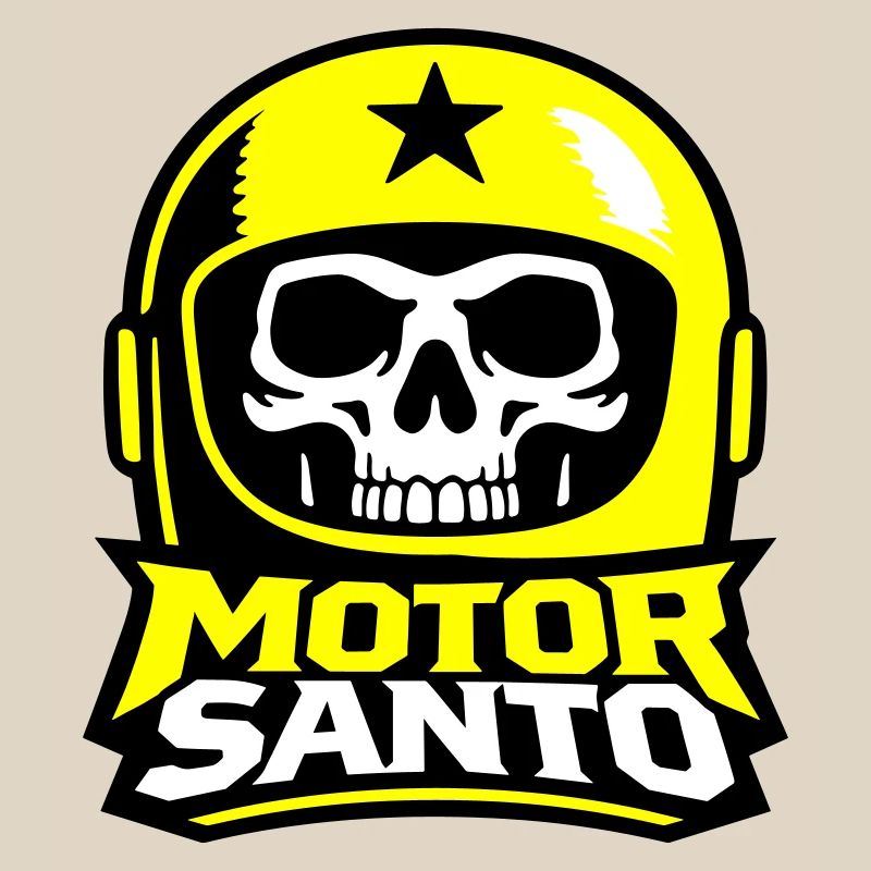 Motor Santo Skull Logo