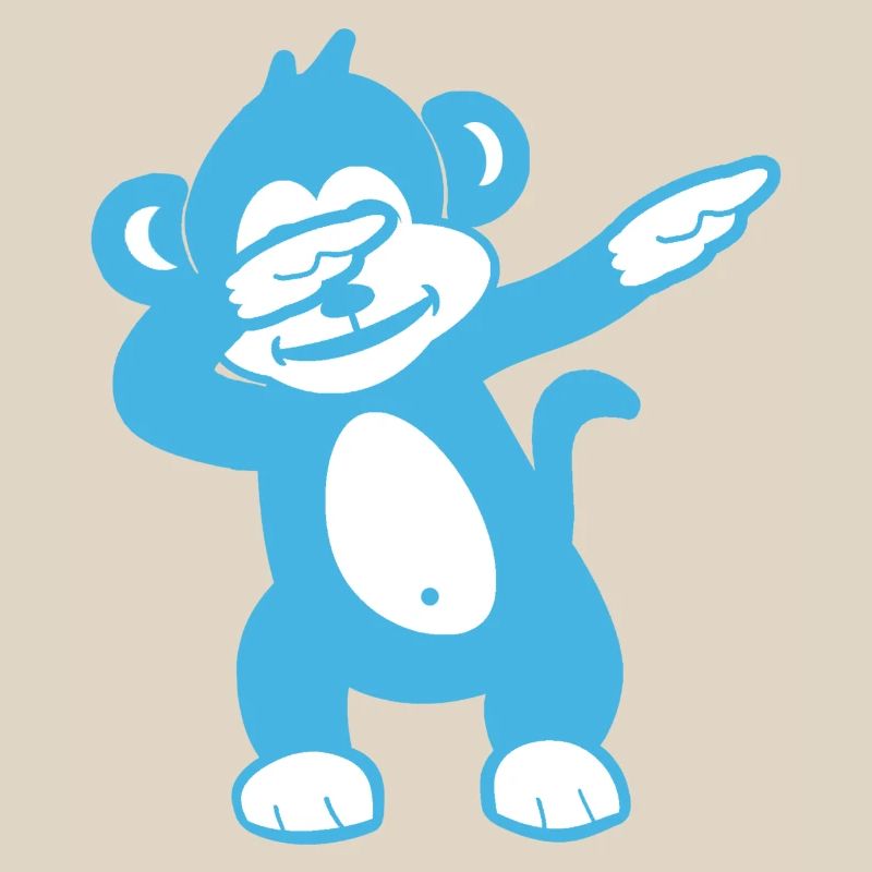 Blue Monkey Maskottchen – Verspieltes Design